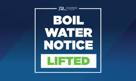 Boil Water Notice Lifted for Richardson