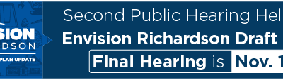 Second Public Hearing Held for Envision Richardson Draft Plan; Final Hearing is Nov. 11