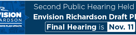 Second Public Hearing Held for Envision Richardson Draft Plan; Final Hearing is Nov. 11 