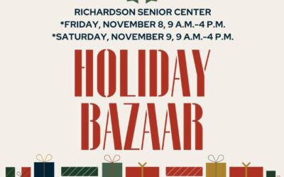 Senior Center Holiday Bazaar Begins Next Friday Morning 