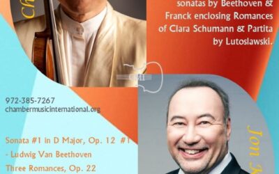 Chamber Music International Concert Tomorrow Night