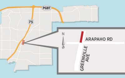 Greenville Narrowed to One Lane Tomorrow North of Arapaho