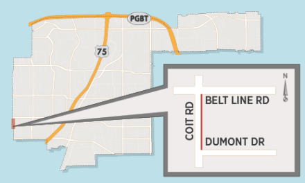 24/7 Lane Closure on Northbound Coit just South of Belt Line 