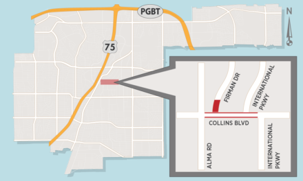 Bike Lanes Closed on Collins Boulevard 