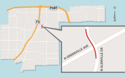 Lane Closure on Glenville Drive at Greenville Avenue 