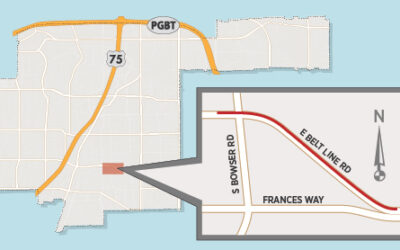 Utility Pole Replacement to Close Lane on Westbound Belt Line near Bowser