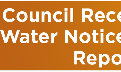 Council Receives Boil Water Notice Incident Report