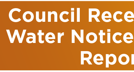 Council Receives Boil Water Notice Incident Report 