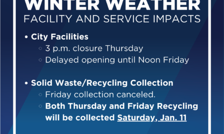 City of Richardson announces early closures today and Friday service changes due to severe winter weather