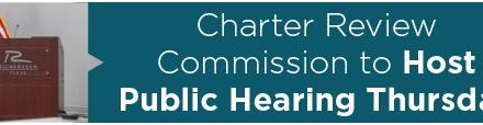 Charter Review Commission to Host Public Hearing Thursday  