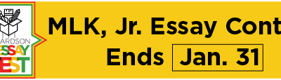 MLK, Jr. Essay Contest Ends Jan. 31  