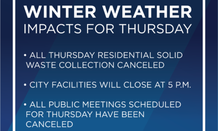 City of Richardson announces Thursday impacts to solid waste collection and facility operations due to threat of severe winter weather