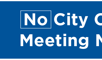 No City Council Meeting Monday