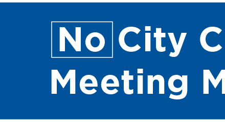 No City Council Meeting Monday 