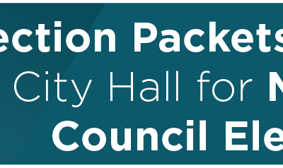 Election Packets Available at City Hall for May 3 City Council Election