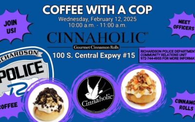 “Coffee with a Cop” Next Wednesday at Cinnaholic 