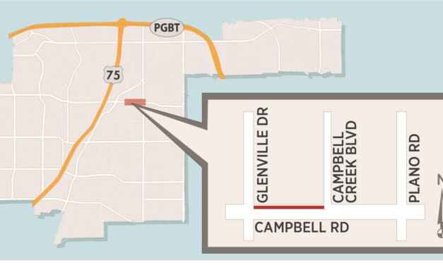 Right Lane of Campbell Road West of Plano Road to Experience Temporary Closure 