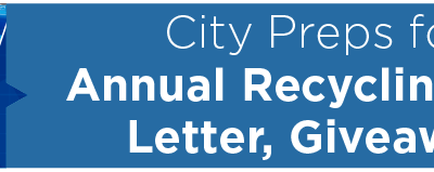 City Preps for Annual Recycling Bag Letter, Giveaway 