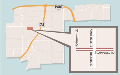 Lane Closures Expected at Campbell/Custer Intersection due to Custer Parkway Improvement Project 