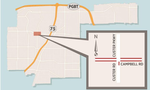 Lane Closures Expected at Campbell/Custer Intersection due to Custer Parkway Improvement Project 