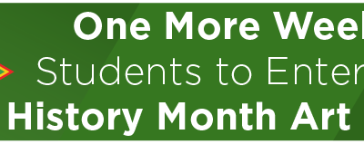One More Week for Students to Enter Black History Month Art Contest