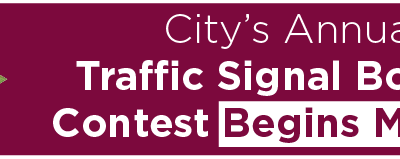 City’s Annual Traffic Signal Box Art Contest Begins Monday 
