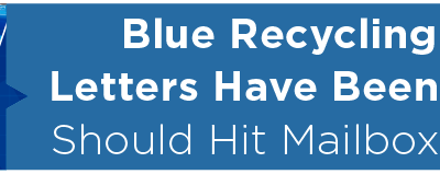 Blue Recycling Bag Letters Have Been Mailed; Should Hit Mailboxes Soon