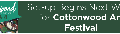 Set-up Begins Next Week for Cottonwood Art Festival 