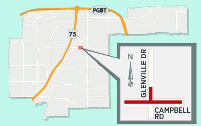 Intersection Improvements at Campbell/Glenville to Close Lanes on Campbell Road 