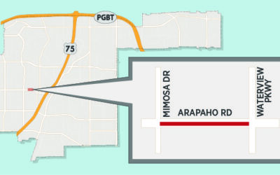Lanes Closed Daily on Arapaho Road Near Fire Station 2 for Water Utility Work