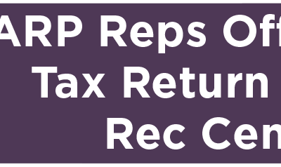 AARP Reps Offering Free Tax Return Help at Rec Centers 