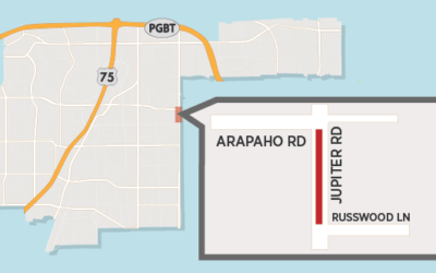 Utility Work on Jupiter to Close Two Lanes South of Arapaho