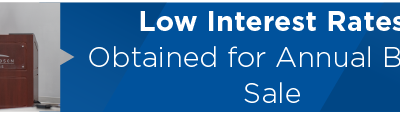 Low Interest Rates Obtained for Annual Bond Sale   
