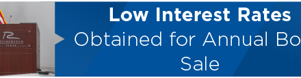 Low Interest Rates Obtained for Annual Bond Sale   
