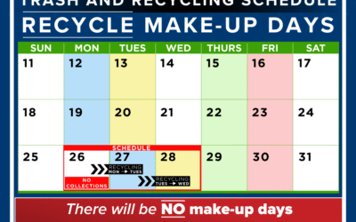 Memorial Day Trash, Recycling and Facility Schedule