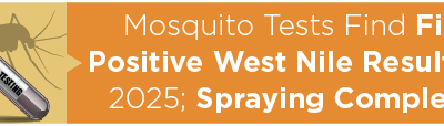 Mosquito Tests Find First Positive West Nile Results for 2025; Spraying Completed 