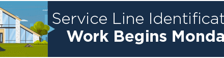 Service Line Identification Work Begins Monday  