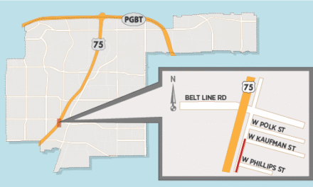 Lane Closure Expected on US 75 Frontage Road in Downtown/CORE District 