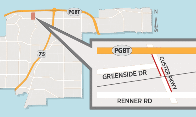 Lane Closures Expected on Custer Parkway north of Renner 