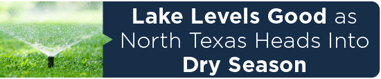 Lake Levels Good as North Texas Heads into Dry Season 