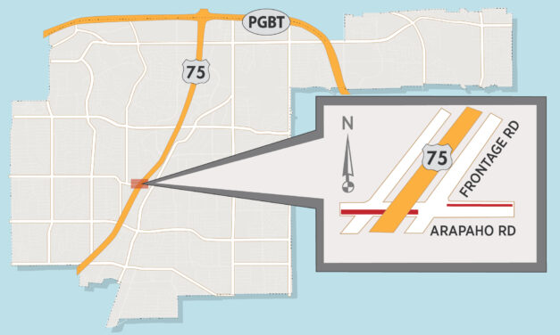 Sewer Repairs Begin Near Arapaho Road and US 75; Lanes Reduced in Area 