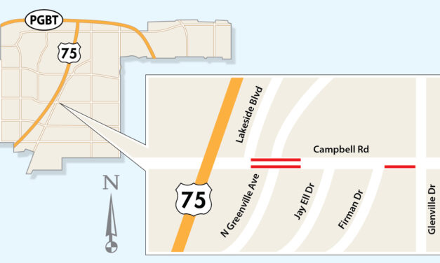 Fiber Optic Work to Affect Lanes on Campbell Road East of US 75