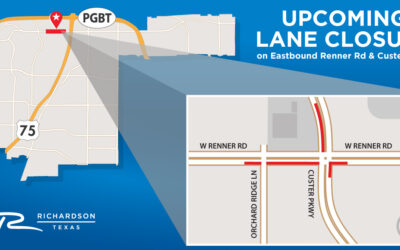 Daily Lane Closures Begin Next Week on Renner Road at Custer Parkway 