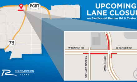 Daily Lane Closures Begin Next Week on Renner Road at Custer Parkway 