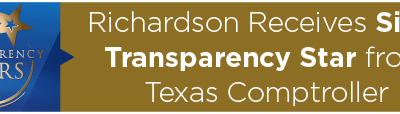 Richardson Receives Sixth Transparency Star from Texas Comptroller 