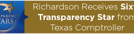 Richardson Receives Sixth Transparency Star from Texas Comptroller 