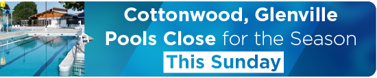 Cottonwood, Glenville Pools Close for the Season this Sunday  