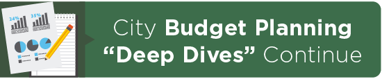 City Budget Planning “Deep Dives” Continue 