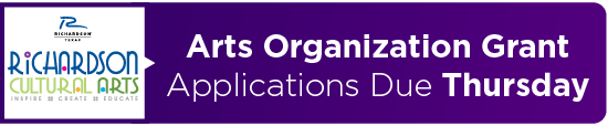 Arts Organization Grant Applications Due Thursday  