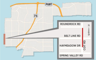 Lane Closures, Traffic Delays Expected on Northbound Coit Road 
